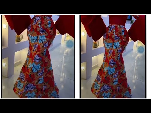 How to cut and sew a SIX (6) PIECES SKIRT FOR BEGINNERS