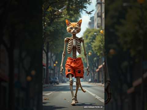 WEAK cat turned into MUSCULAR cat story🥶 #ai #cat #catstories #catvideos #catlovers