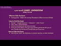 Exam Procedures and Guidelines