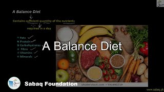 A Balance Diet