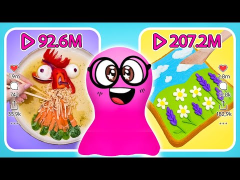 Divertimento Virale Con Il Cibo! 🍞🎨 Facili Creazioni Da Mangiare — Approvato da Sam Lo Slime!