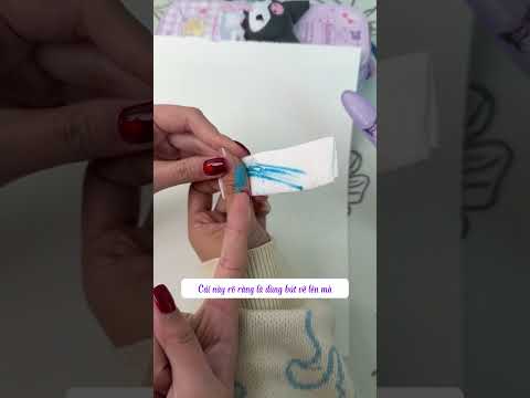 Kéo cắt giấy Kuromi an toàn loại mới #stationery #handmade #diy