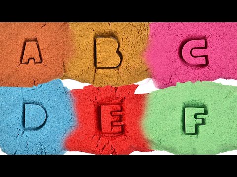 Learn A to Z Alphabets Letter with Kinetic Sand Colors + More Educational Videos for Kids