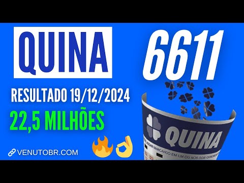 🍀 Resultado Quina 6611, confira a Quina de hoje 19/12