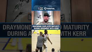Draymond Green Displayed MATURITY with Steve Kerr