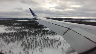 Approach and landing in Kiruna with SAS
