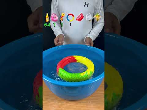 TRY TO GUESS HOW MANY TISSUE PAPER IT TOOKS!  #experiment #asmr  #satisfying