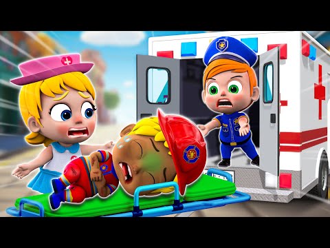 Fire Truck, Police Car, Ambulance Song 🚒🚔🚑 | Super Truck Rescuer | NEW✨ Nursery Rhymes