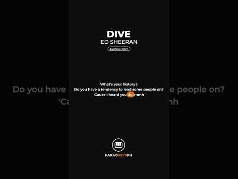 Dive – Ed Sheeran (Lower Key | Verse 2)