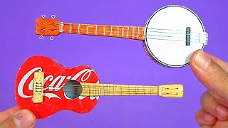 Create Miniature Guitars using soda cans and earn Money
