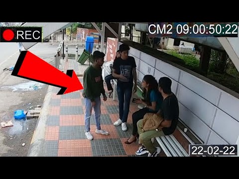 Don't Laugh While Watching This Video |  See What They Did At A Nearest Bus Stop