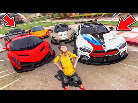 GTA V #1 ( مدرسة الاغنياء  ) : سجل في مدرسة اغنياء وسرق سيارتهم