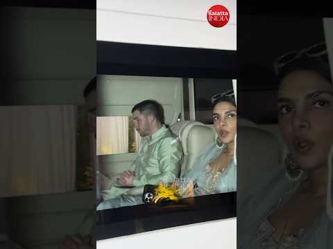 #priyankachopra & #nickjonas Shine After Brother's Wedding ✨ So Sweet to See Her Wave at thePaps! 🙌