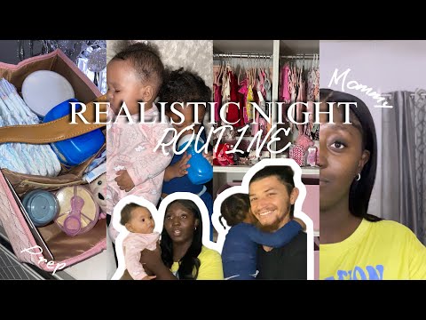 REALISTIC NIGHT ROUTINE || Bubble baths• Family quality time•Prepping for overnight • 2 & under Mom