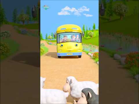Wheels On The Bus Go Round And Round  #shorts  #cartoon #ytshort #trending