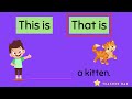 Understanding 'This is' and 'That is'