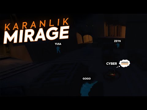 ZİFİRİ KARANLIK MIRAGE! OYUNDA HİÇBİR ŞEY GÖREMİYORUM | EKİPLE CS 2 VS