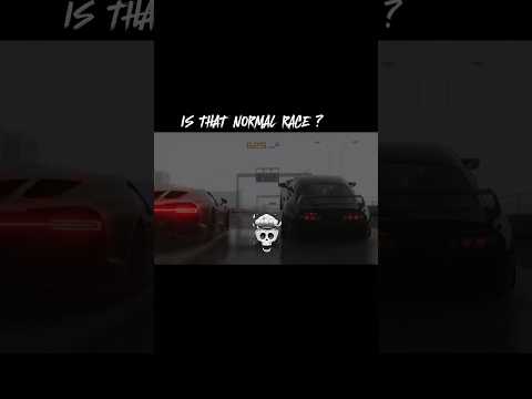 IS THAT NORMAL RACE 🗿 #shorts #shortsfeed #racing #dragrace #bugatti #supra