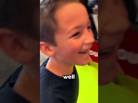 Son greets father with surprising sign 😂