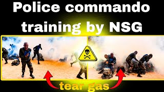 Tear gas ka maja lete police commando🥷😭😭 #nsg #trending #police #commando #teargas #training