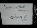 Understanding Fractions and Division