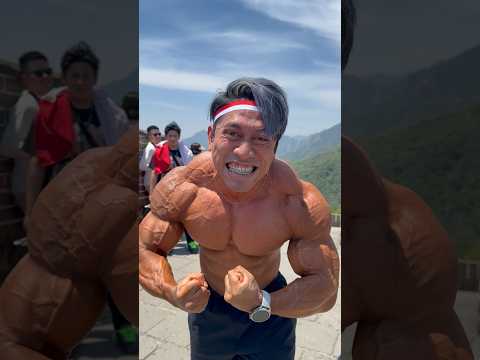 PUSH UP DI INDO ❌ PUSH UP DI TEMBOK CHINA ✅ 🔥 #chrisputra #pushups #greatwall #china