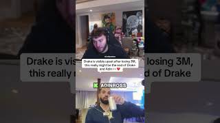 Drake Got Mad After Adin Ross LOST HIM 3 MILLION DOLLARS😭 #adin #funny #ishowspeed #clips