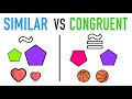 Distinguishing Similar and Congruent Figures