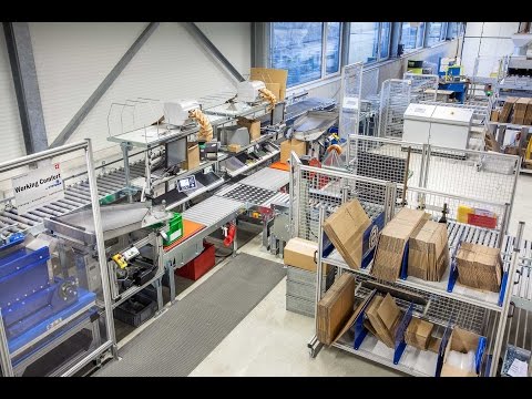 Fördertechnik und Packplätze mit Kippstationen