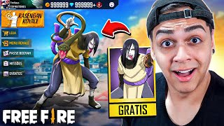 REAÇÃO DO FREITAS AO VER NOVO PERSONAGEM OROCHIMARU DE GRAÇA NO FREE FIRE!