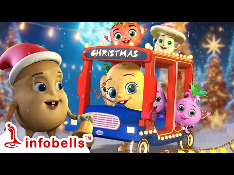 Santa on the Bus - Aloo Kachaloo Bus Song | Hindi Rhymes for Children | Infobells #hindirhymes