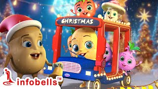 Santa on the Bus - Aloo Kachaloo Bus Song | Hindi Rhymes for Children | Infobells #hindirhymes