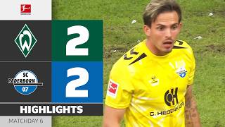 Füllkrug Brace Saves Point! | WERDER BREMEN - SC PADERBORN | Highlights | Matchday 6 – Bundesliga