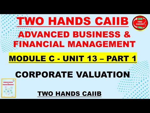 ABFM I MODULE C UNIT 13 PART 1 I ADVANCED BUSINESS AND FINANCIAL MANAGEMENT I TWO HANDS CAIIB