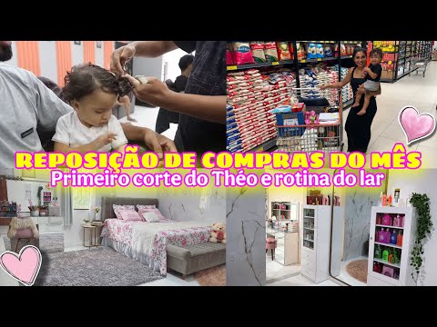 VLOG: THÉOZINHO CORTOU O CABELO|| COMPRAS DE MERCADO|| CAMA POSTA DA SEMANA E UMA PEQUENA MUDANÇA💕