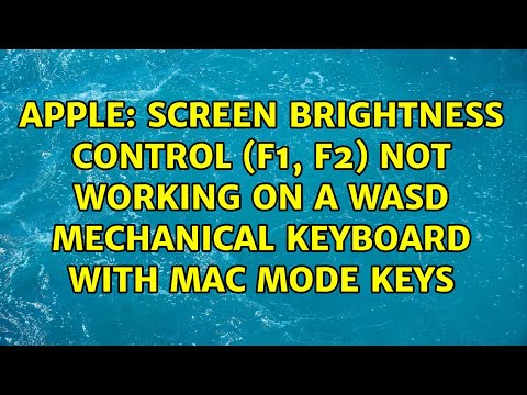 brightness button not working mac