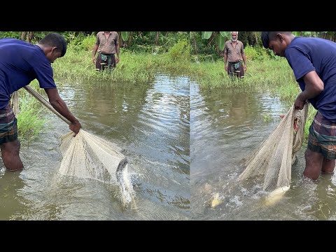 Amazing Fishing Videos - Traditional Fishing in Rural Village