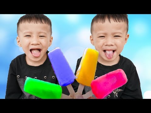 أطفال مضحك تعلم اللون مع الأطفال يأكلون الآيس كريم جوني جوني نعم بابا أغاني أغاني الأطفال #6