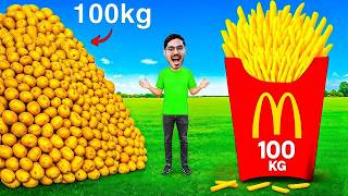 Making Magical Oobleck From 100 Kg Potatoes   Awesome Experiment