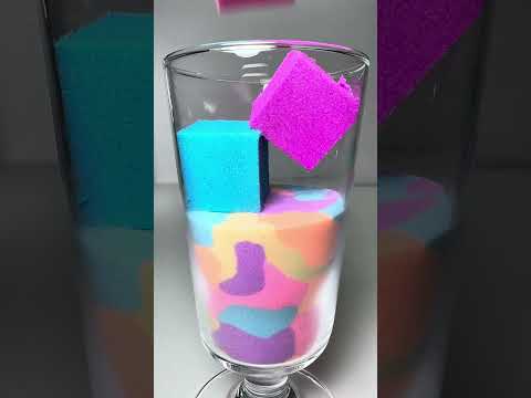 Very Satisfying and Relaxing, Kinetic Sand ASMR, Drop and squish