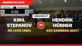 DM 2026 Ringen U17 | 55KG GR | Kiril Stepanov (Lahr) vs Hendrik Hübner (Bamberg)