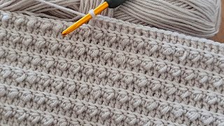 Beautiful Crochet Stitch for Baby Blanket, the easiest and fastest Crochet Pattern for beginners
