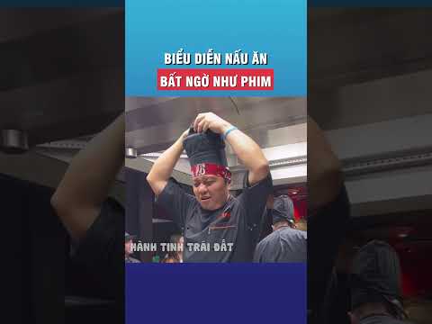 Biểu diễn nấu ăn bất ngờ như phim  #tintuc #giaitri #shorts