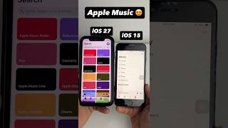 Apple Music iOS 15 vs iOS 27 #iphone #apple #ios15 #ios27