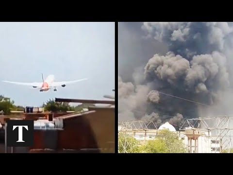 Боинг 787, изпълняващ полет за Лондон, се разби с повече от 200 души на борда в Ахмедабад