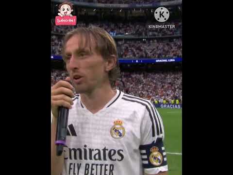 la despedida de Luka Modric En Bernabeu