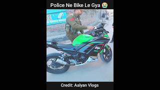 Police Ne Bike Le Gya 😭 Crazy Police | Super Bike Zx10r | Without Helmet | Chakma Diya | Z900