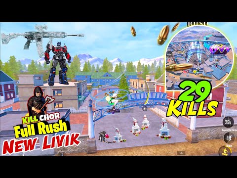 🔥 Full Rush In New Livik Map 3.9 Update | 29 Kills | Bgmi New Event Livik Gameplay