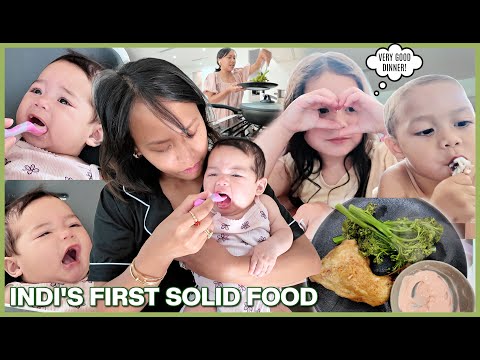 INDI'S FIRST SOLID FOOD! SIMUT SARAP ANG ULAM! MAY MALAKING SPIDER! ❤️ | rhazevlogs