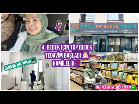 TÜP BEBEK TEDAVİM BAŞLADI 👼🏻, HAMİLELİK❓, MARKET ALIŞVERİŞİ YAPTIK, EŞİM SINAVA HAZIRLANIYOR